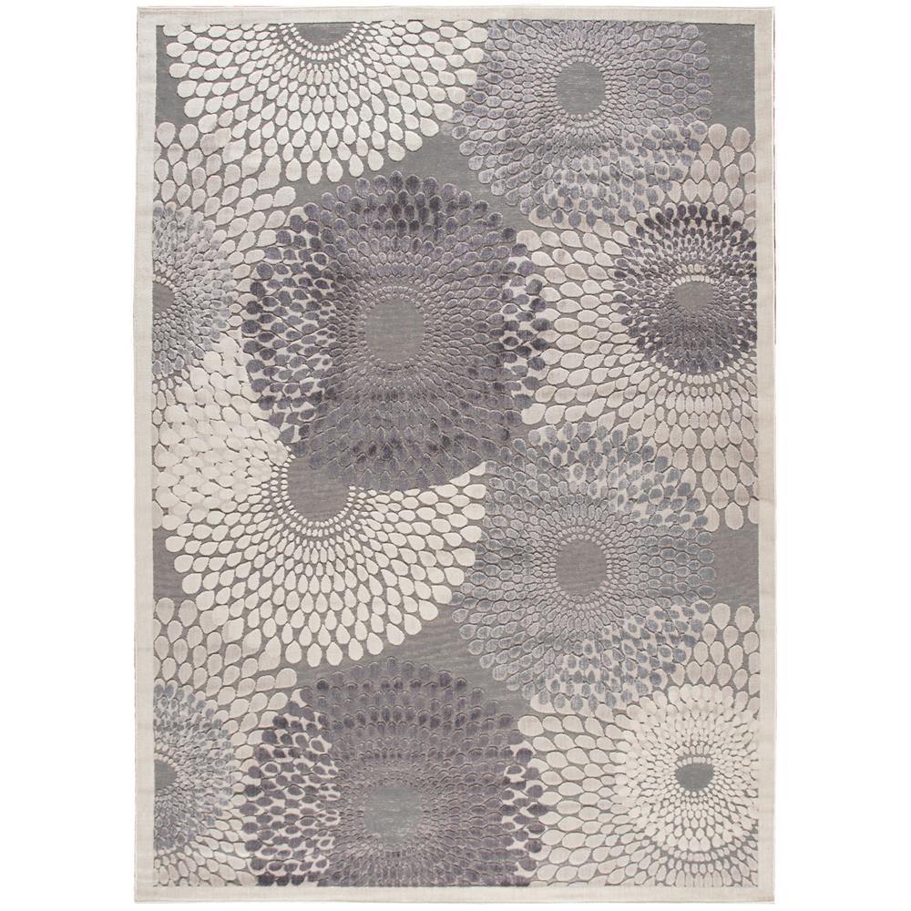 Graphic Illusions Area Rug, Grey, 6'7" x 9'6". Picture 1