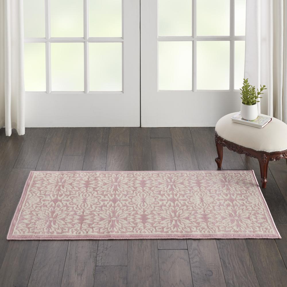 Jubilant Area Rug, Ivory/Pink, 2' x 4'. Picture 4