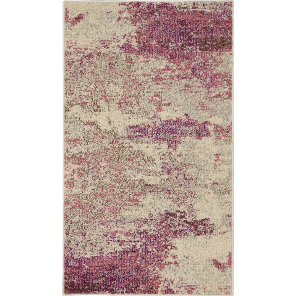 CES02 Celestial Ivory/Pink Area Rug- 2'2" x 3'9". Picture 1