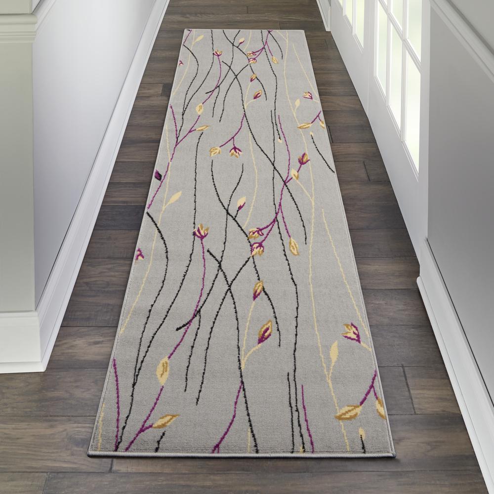 Contemporary Runner Area Rug, 8' Runner. Picture 2