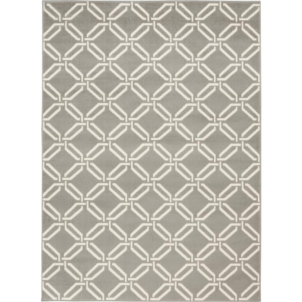 Jubilant Area Rug, Grey, 5'3" x 7'3". The main picture.
