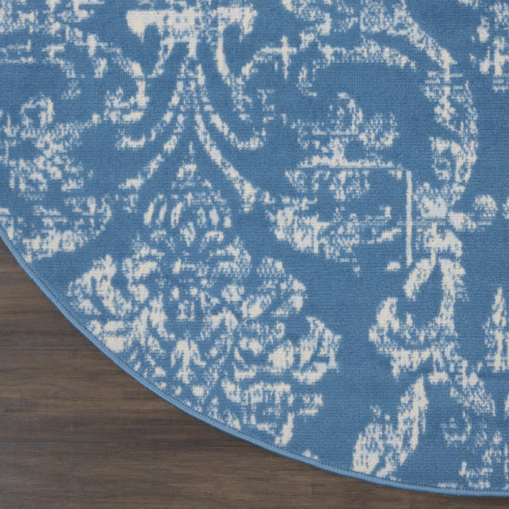 Jubilant Area Rug, Blue, 5'3" x ROUND. Picture 4