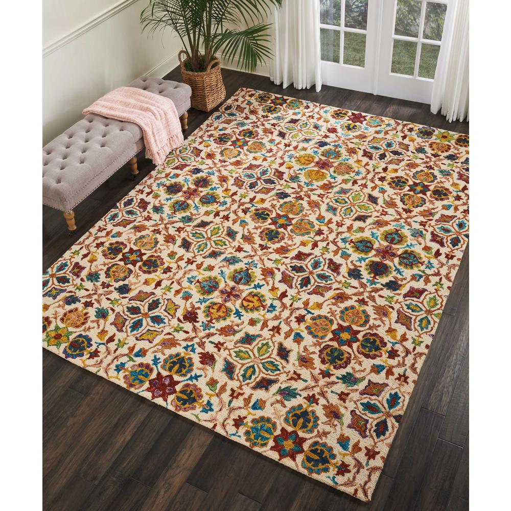 Vivid Area Rug, Ivory, 8' x 10'6". Picture 4