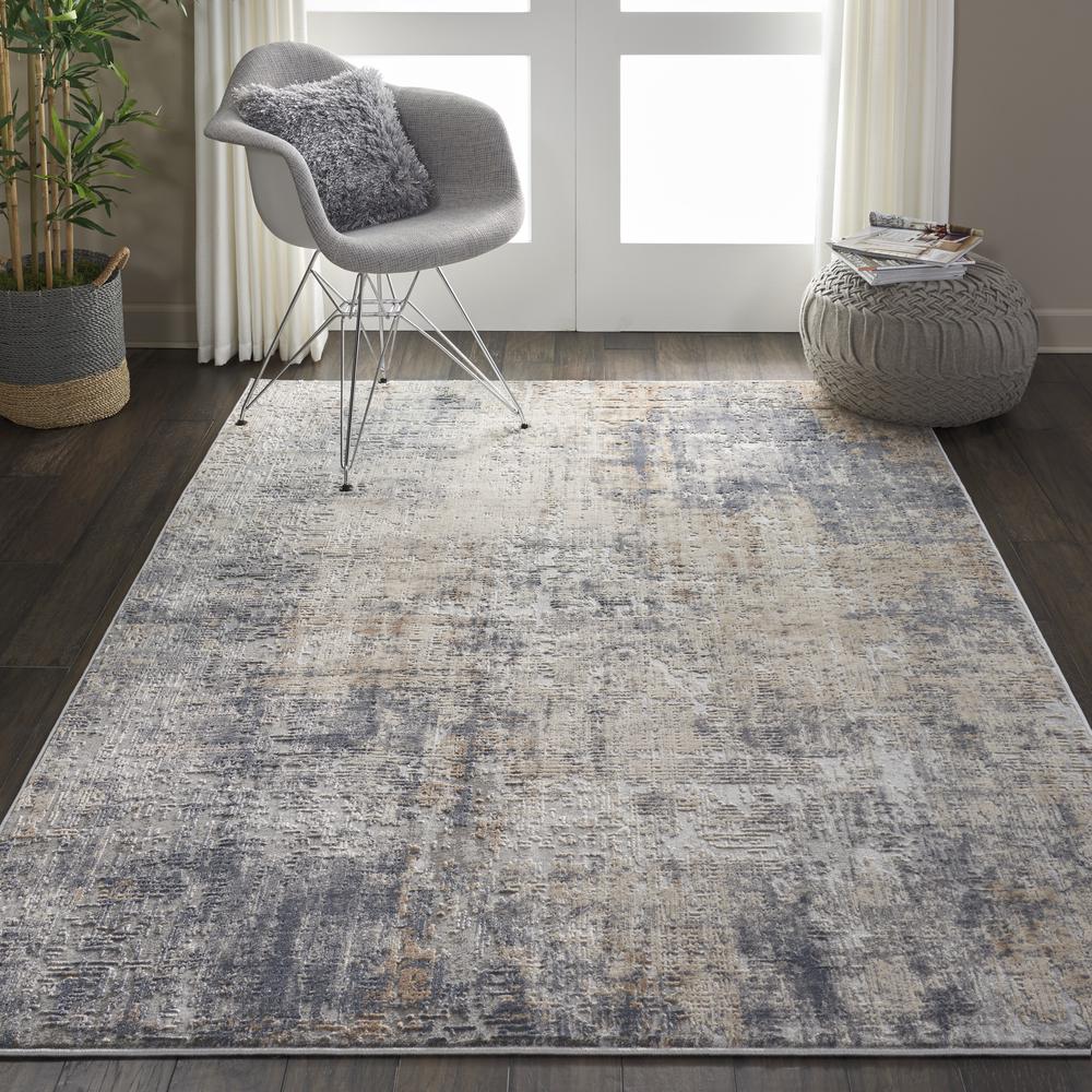 Rustic Rectangle Area Rug, 6' x 9'. Picture 3