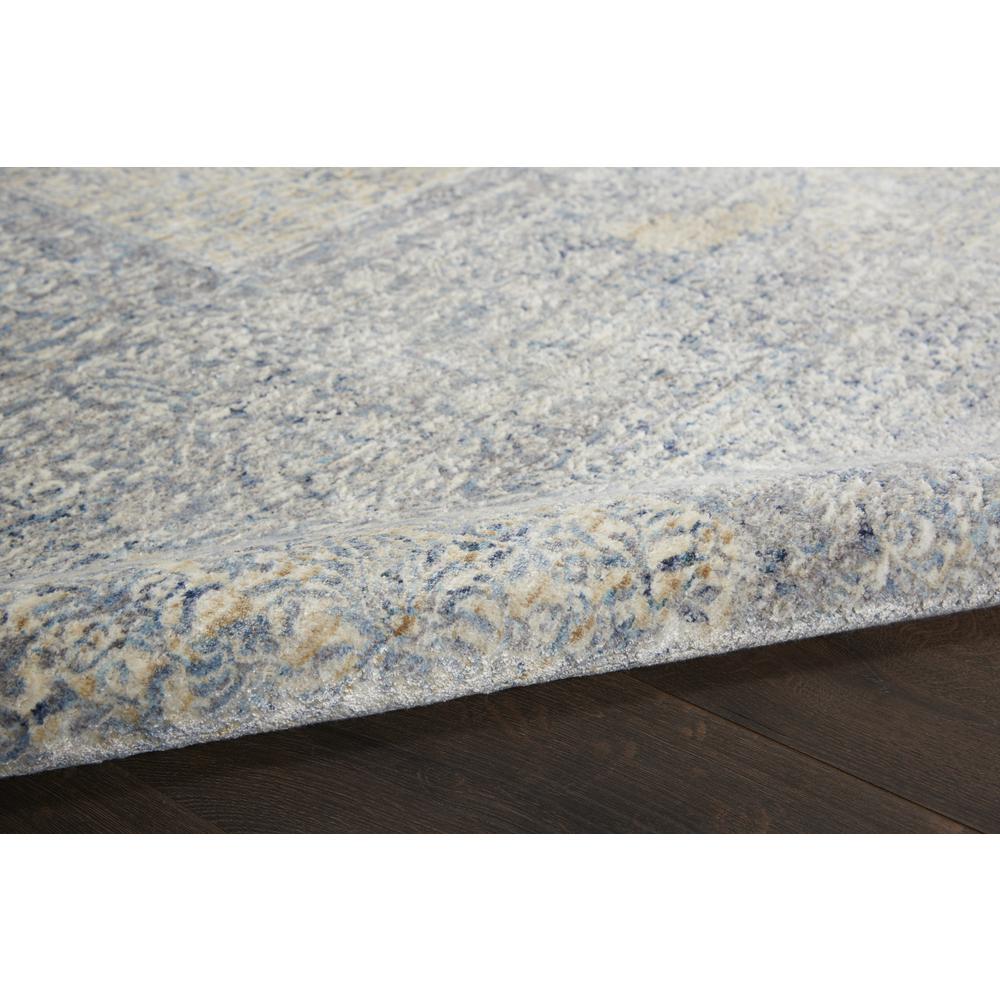 SLW04 Silken Weave Blue/Grey Area Rug- 7'10" x 10'2". Picture 7