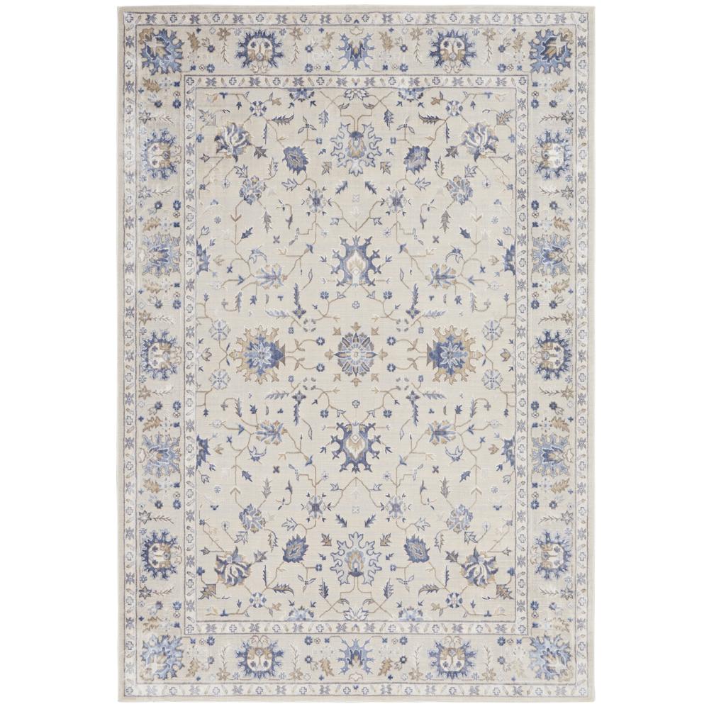 Sleek Textures Area Rug, Ivory, 3'11" x 5'11". Picture 1