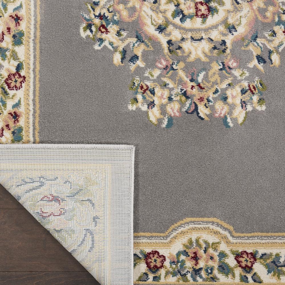 ABS1 Aubusson Grey Area Rug- 3'3" x 5'3". Picture 3