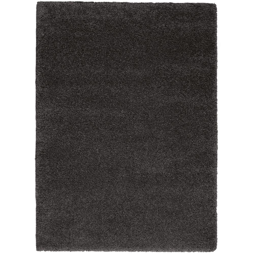 Malibu Shag Area Rug, Dark Grey, 5'3" x 7'3". Picture 1