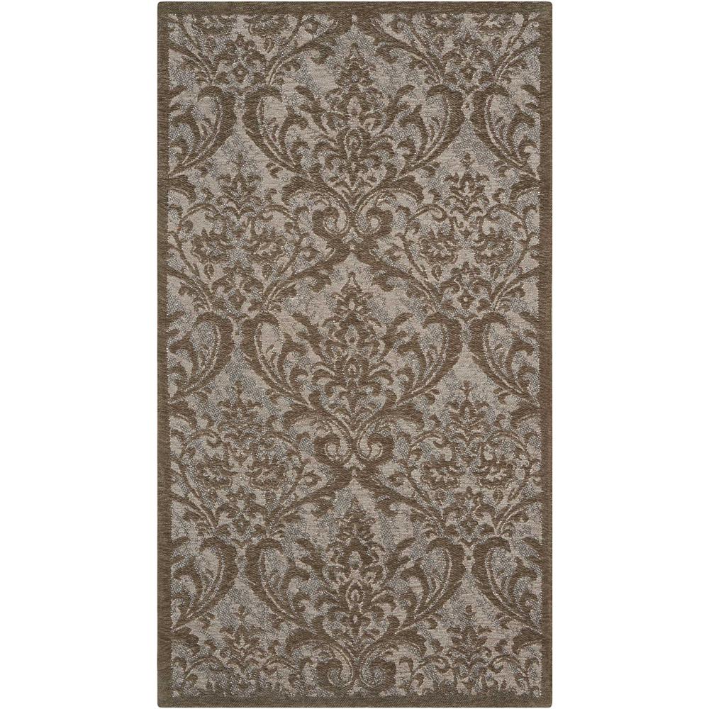 Damask Area Rug, Grey, 2'3" x 3'9". Picture 1