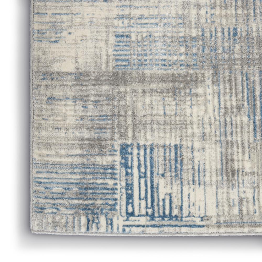 Solace Area Rug, Ivory/Grey/Blue, 5'3" x 7'3". Picture 7