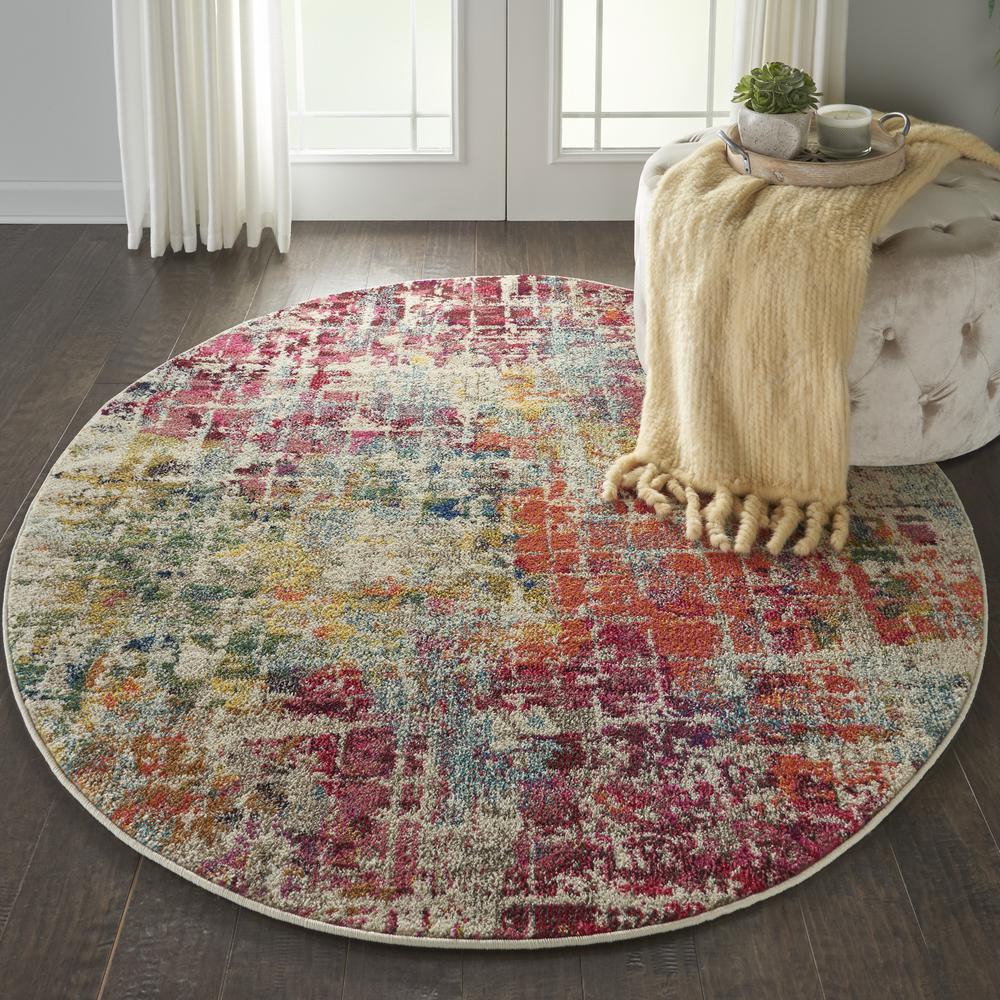 Modern & Contemporary Round Area Rug, 4' x Round. Picture 3