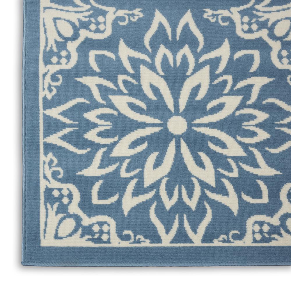 Jubilant Area Rug, Ivory/Blue, 7'10" x 9'10". Picture 7