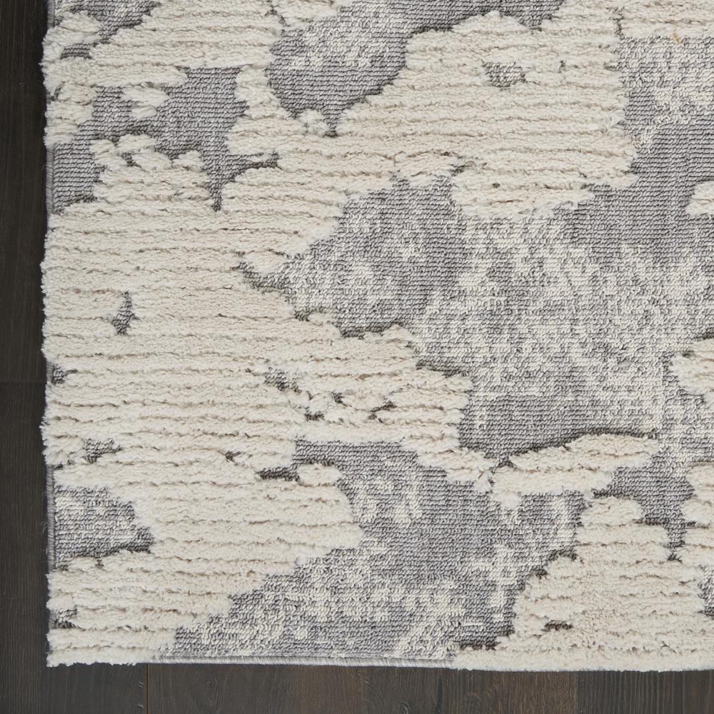 Nourison Textured Contemporary Area Rug, 4' x 6', Ivory/Grey. Picture 4