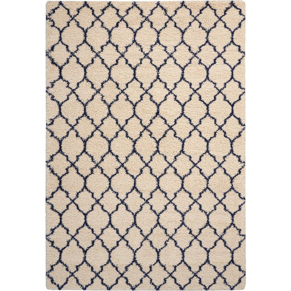 Amore Area Rug, Ivory/Blue, 6'7" x 9'6". Picture 1