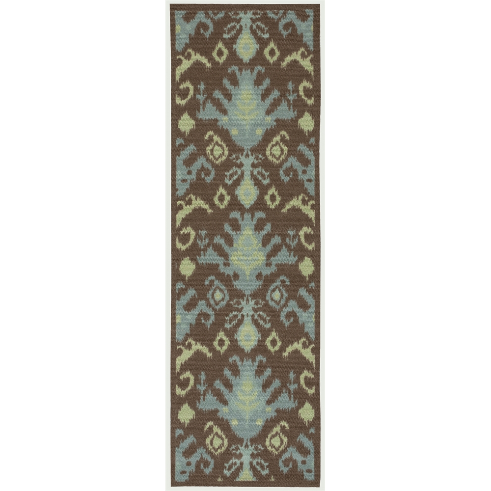 Vista Runner Rug By, Chocolate, 2'6" X 8'. Picture 1