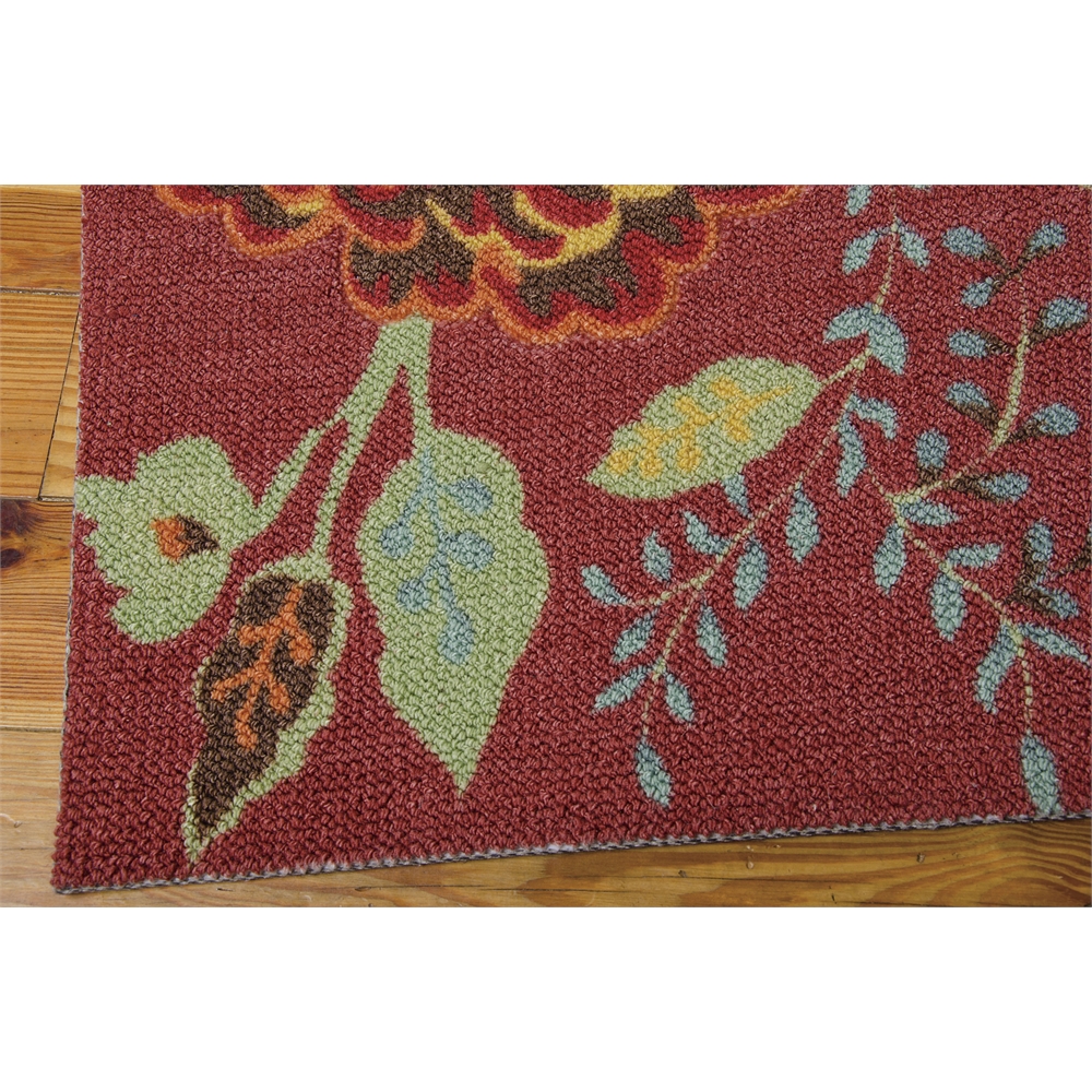 Vista Rectangle Rug By, Brick, 5' X 7'. Picture 1