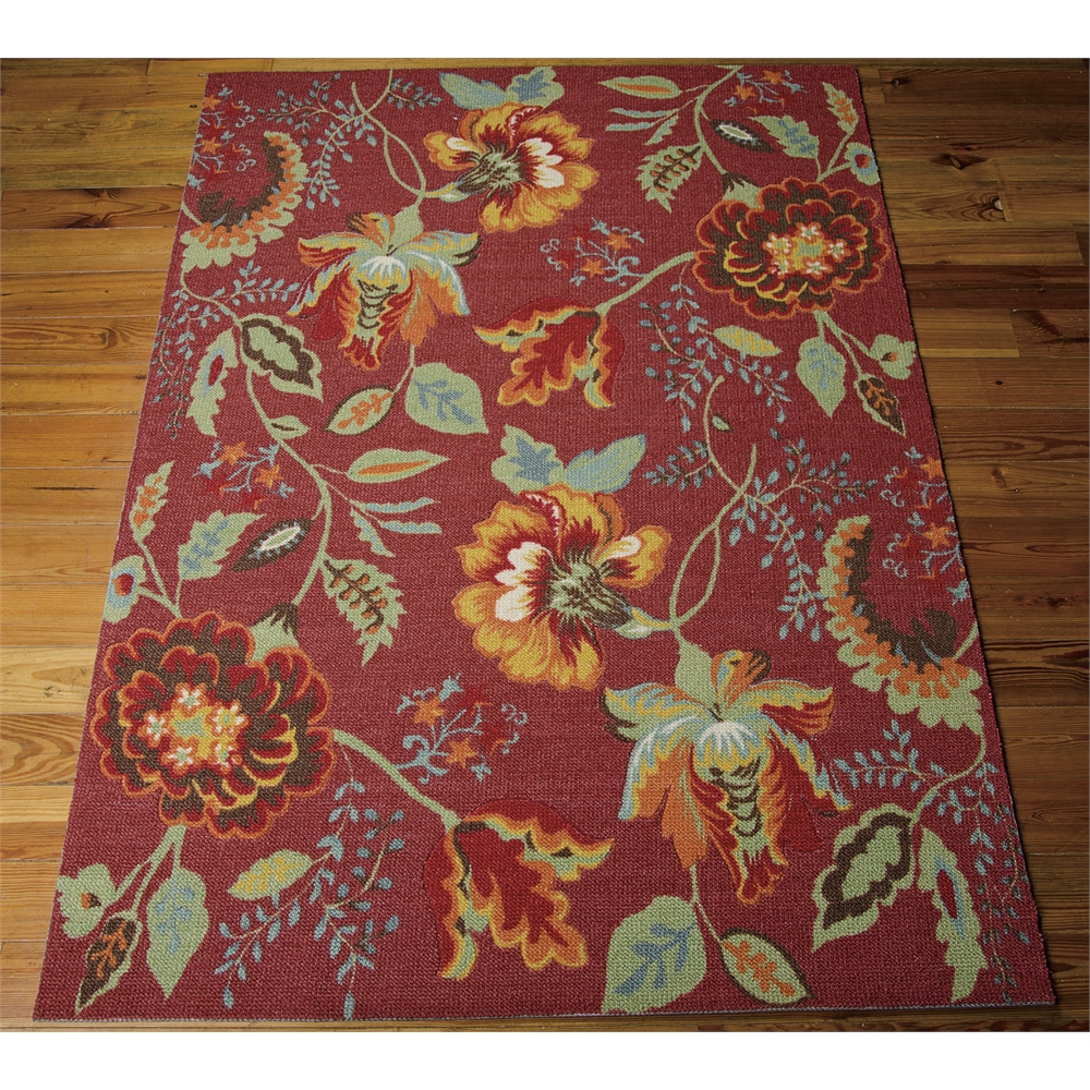 Vista Rectangle Rug By, Brick, 5' X 7'. Picture 2