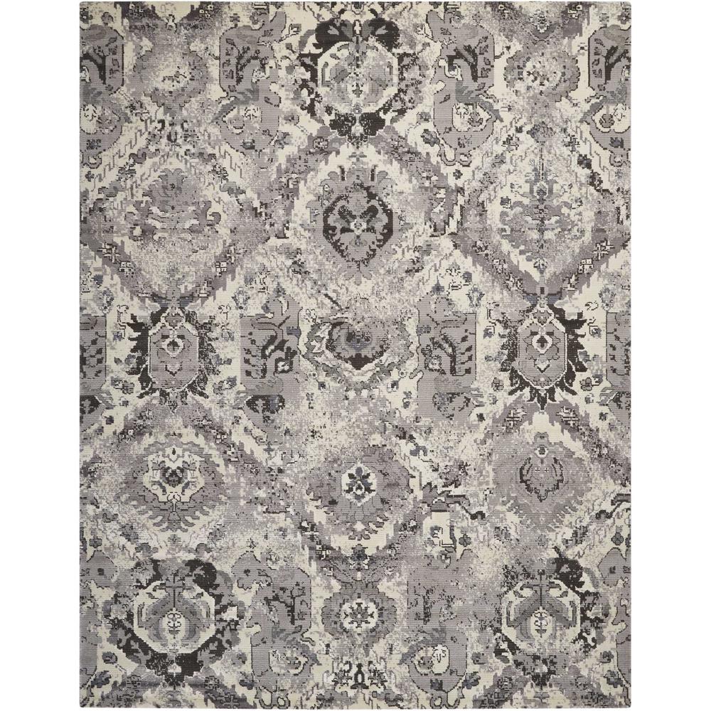 Twilight Area Rug, Ivory/Grey, 5'6" x 8'. Picture 1