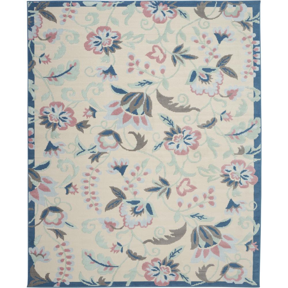 Jubilant Area Rug, Ivory/Multicolor, 7'10" x 9'10". The main picture.