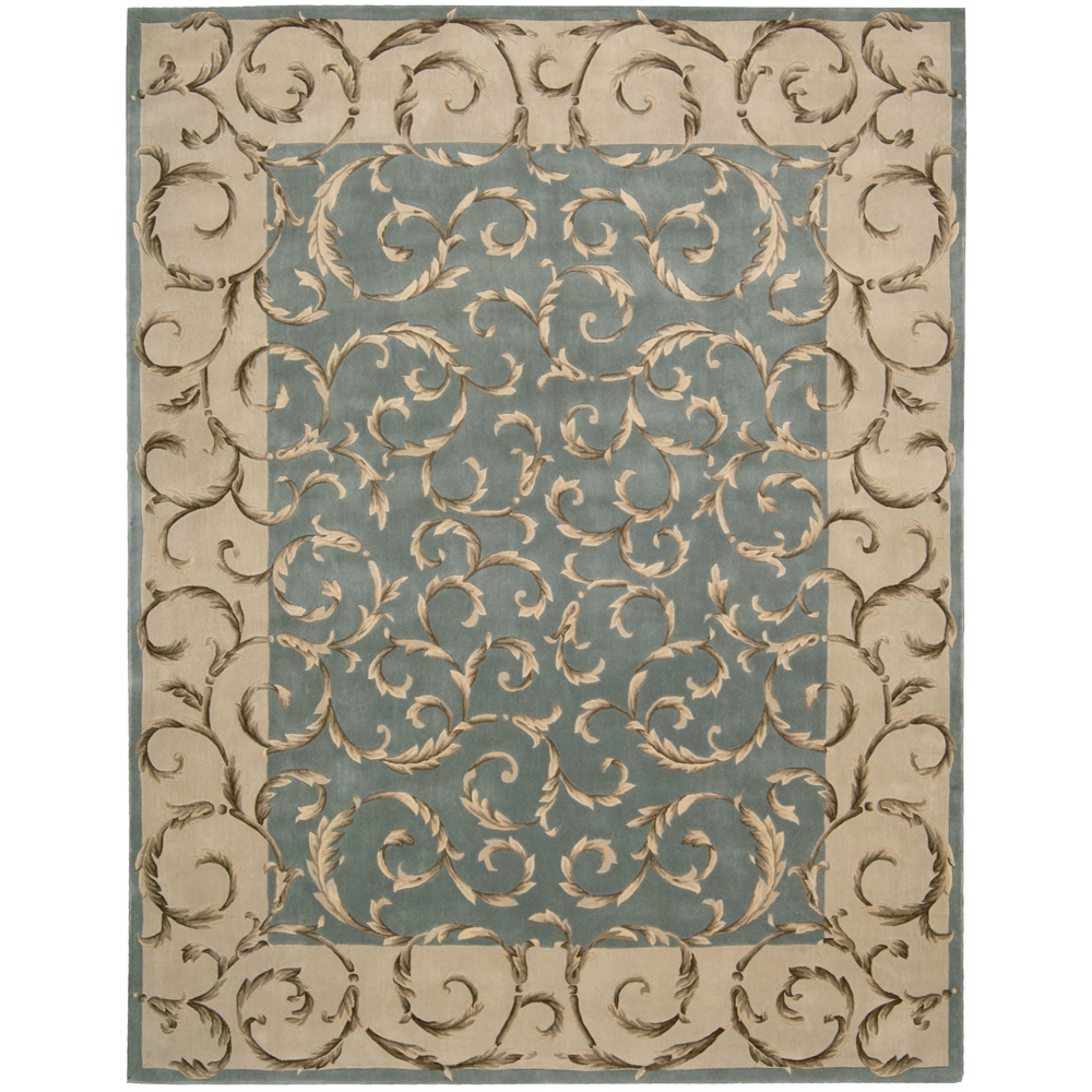 Versailles Palace Rectangle Rug By, Aqua, 7'6" X 9'6". Picture 1
