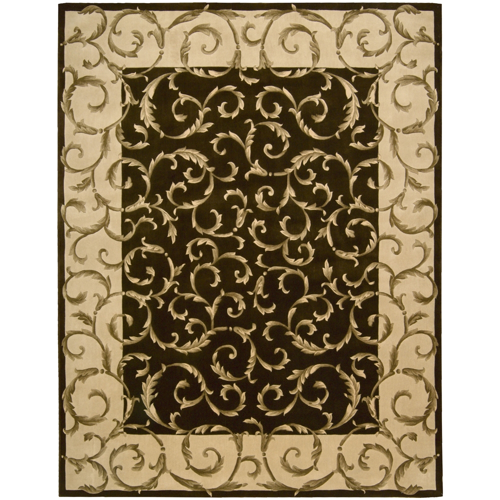 Versailles Palace Rectangle Rug By, Chocolate, 7'6" X 9'6". Picture 1