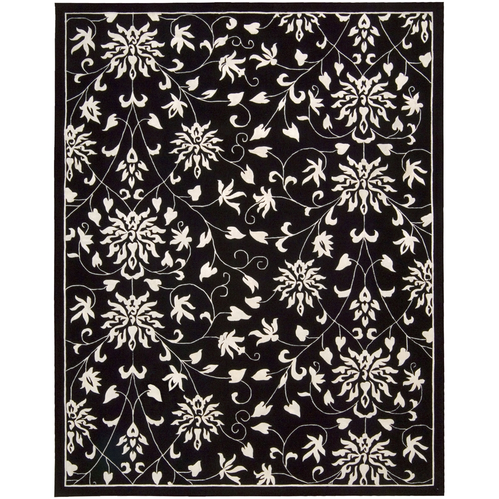 Versailles Palace Rectangle Rug By, Black White, 7'6" X 9'6". Picture 1