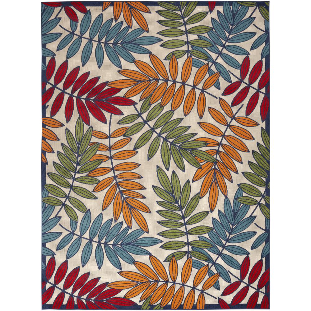 Tropical Rectangle Area Rug, 10' x 14'. Picture 1