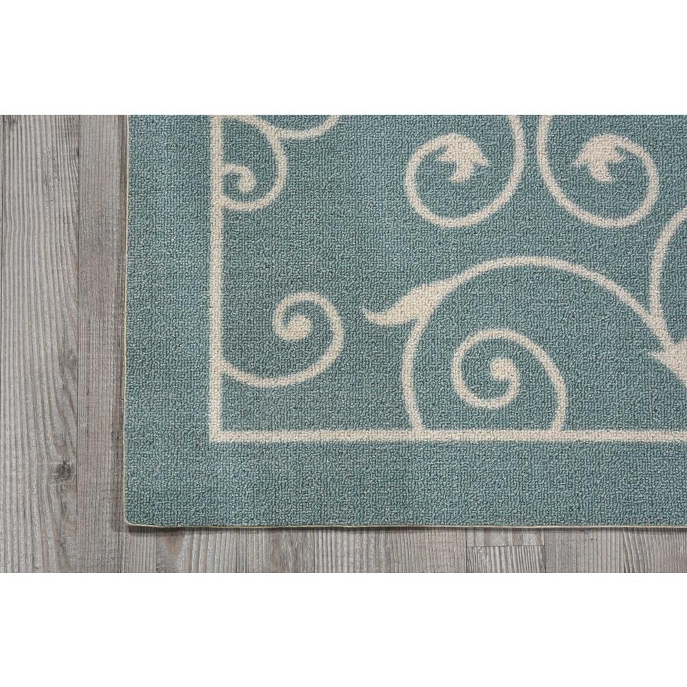 Home & Garden Area Rug, Light Blue, 2'3" x 8'. Picture 3