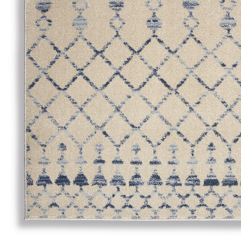 RYM03 Royal Moroccan Beige Blue Area Rug- 2'2" x 3'9". Picture 5