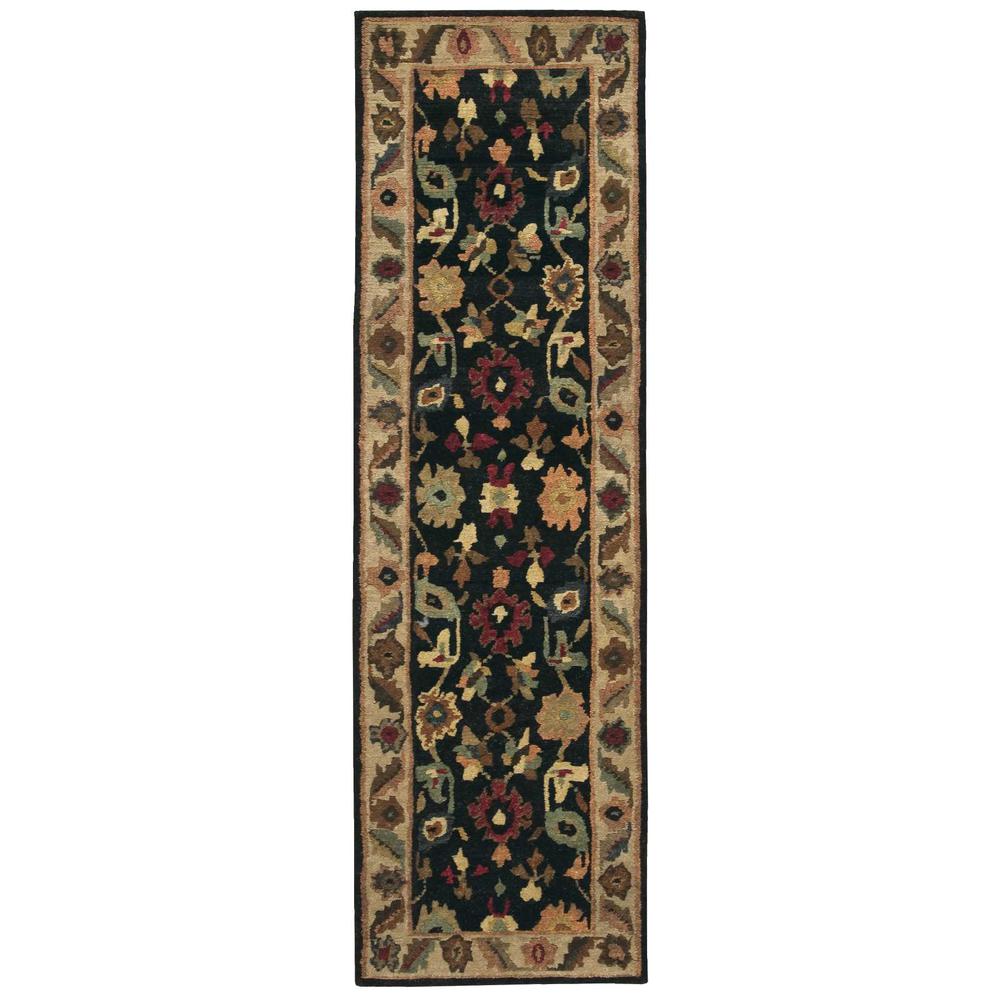 Tahoe Area Rug, Black, 2'3" x 8'. Picture 1