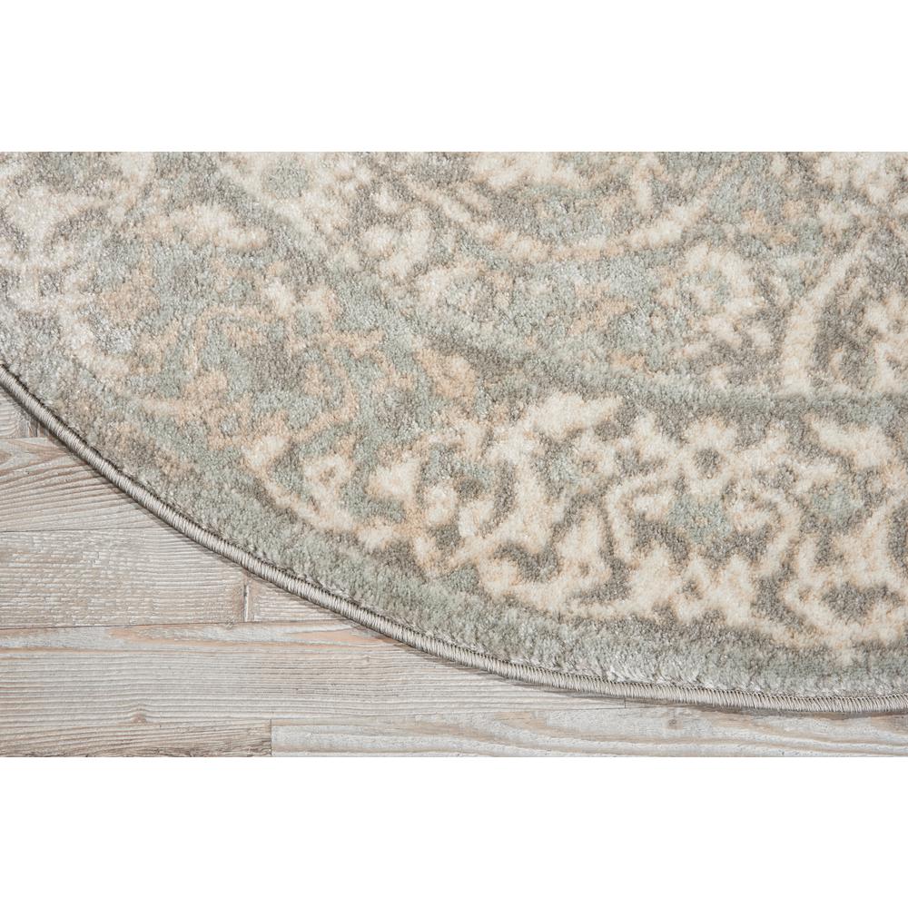 Euphoria Area Rug, Grey, 5'3" x ROUND. Picture 3