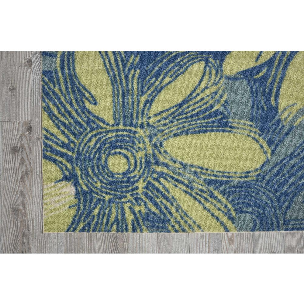 Home & Garden Area Rug, Blue, 2'3" x 8'. Picture 3
