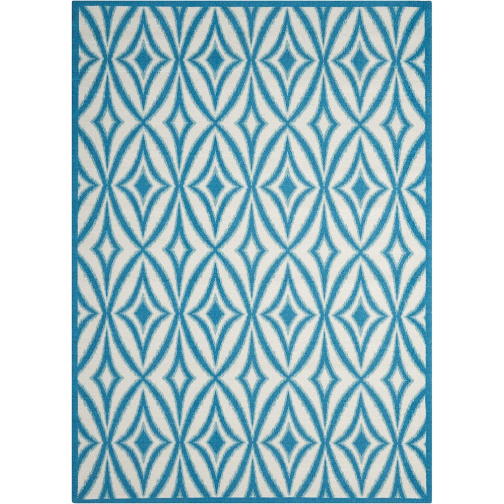 Sun N Shade Area Rug, Azure, 5'3" x 7'5". Picture 1