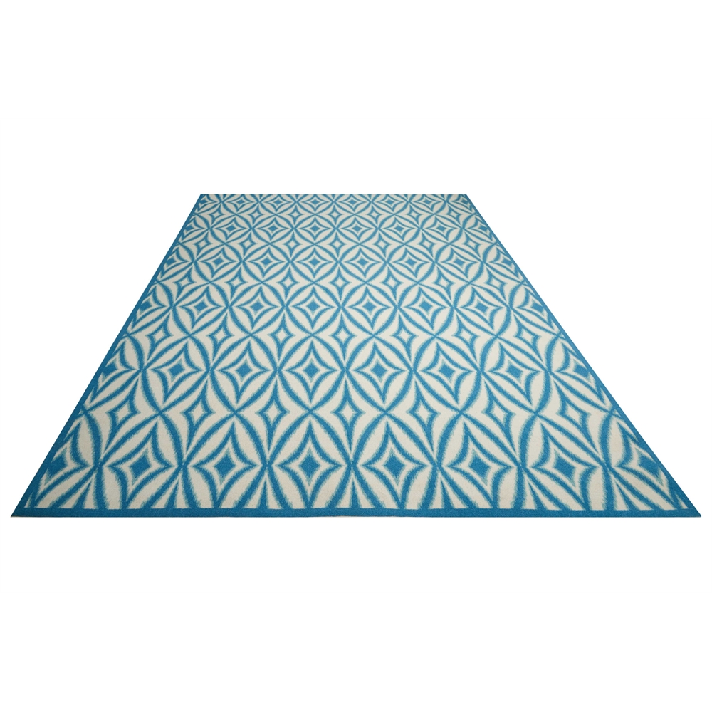 Sun N Shade Area Rug, Azure, 7'9" x 10'10". Picture 5