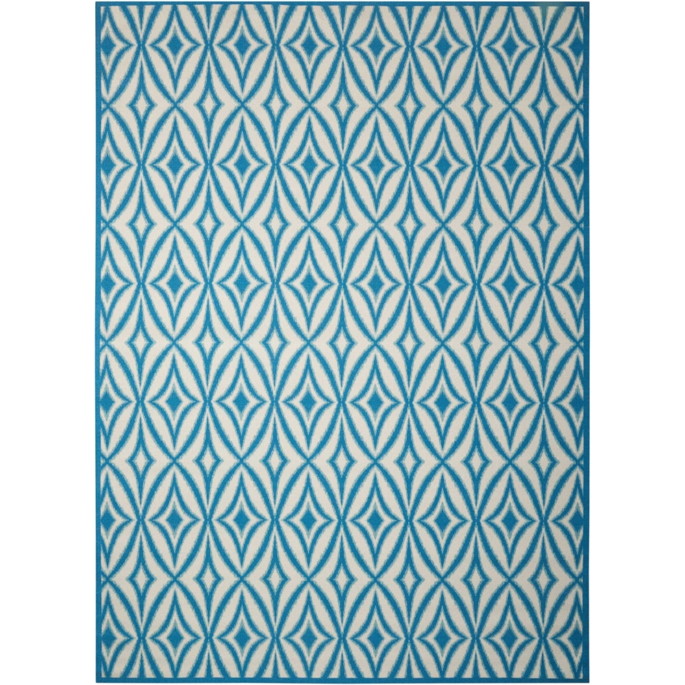 Sun N Shade Area Rug, Azure, 7'9" x 10'10". Picture 1