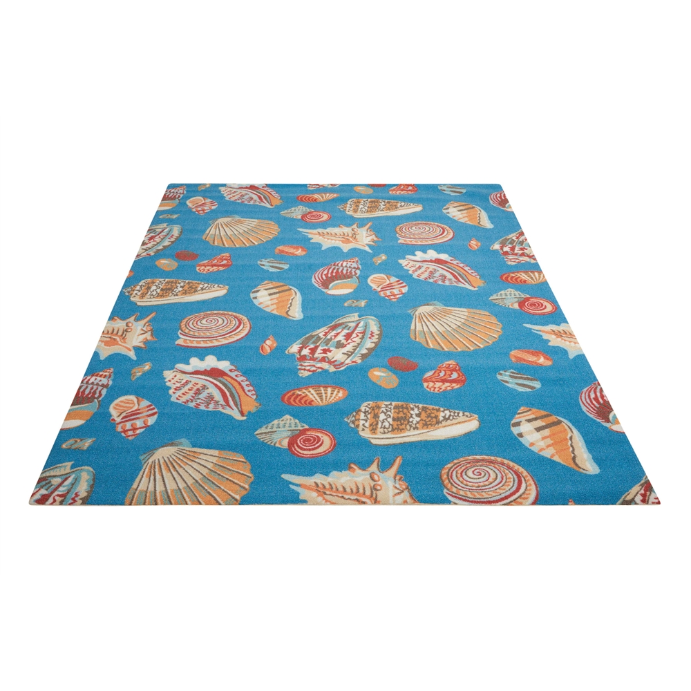 Sun N Shade Area Rug, Azure, 5'3" x 7'5". Picture 5