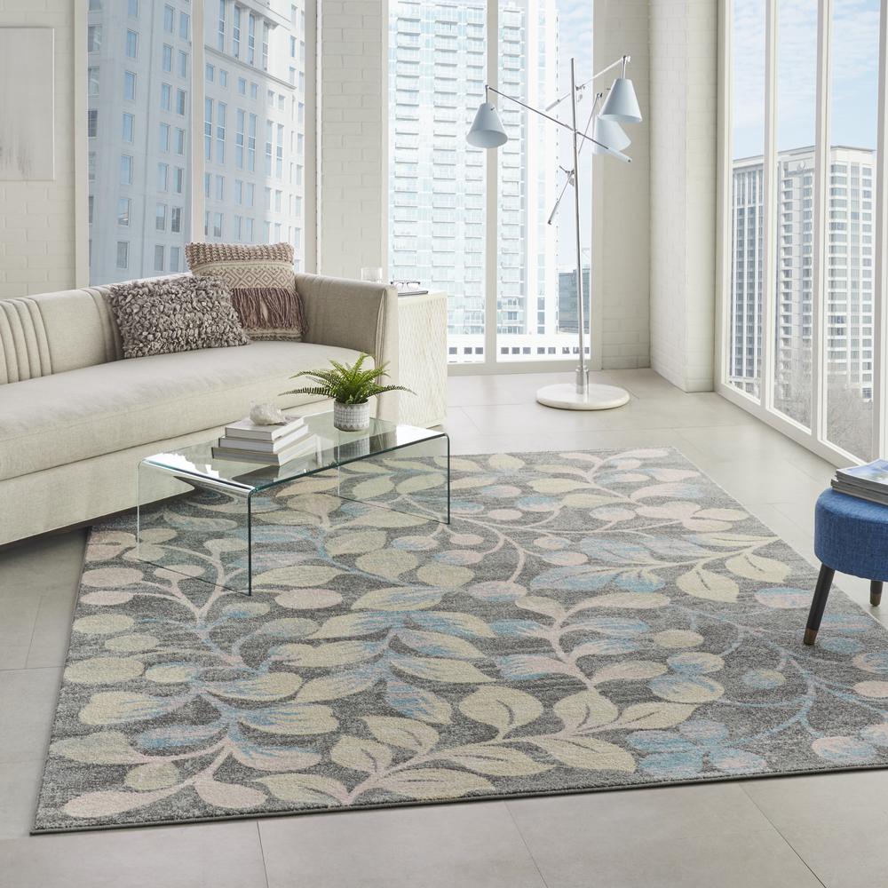 Tranquil Area Rug, Grey/Beige, 8' X 10'. Picture 9