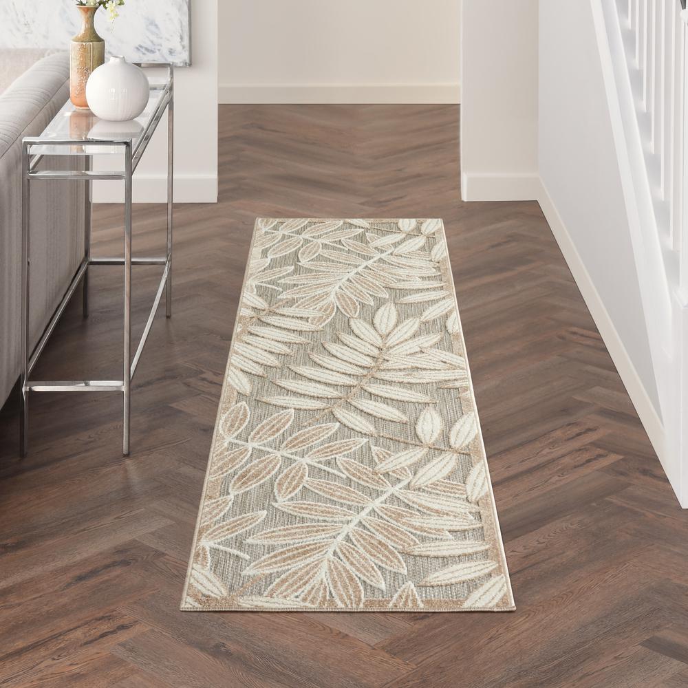 ALH18 Aloha Natural Area Rug- 2'3" x 8'. Picture 2