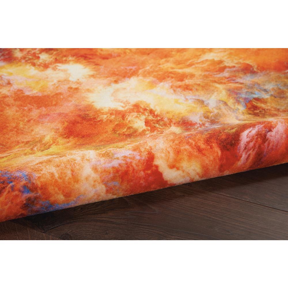 Nourison Le Reve Area Rug, Red Flame, 7'9" x 9'9", LER05. Picture 7