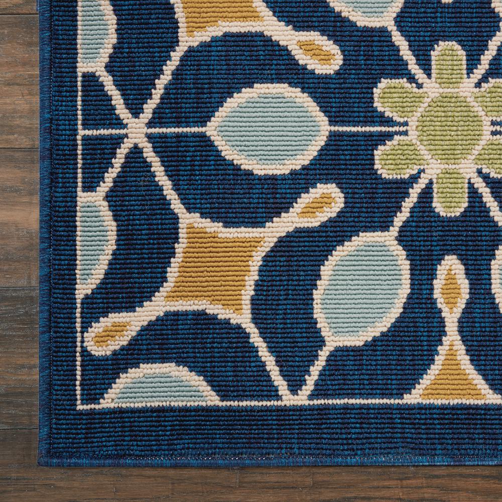 Caribbean Area Rug, Navy, 5'3" x SQUARE. Picture 4