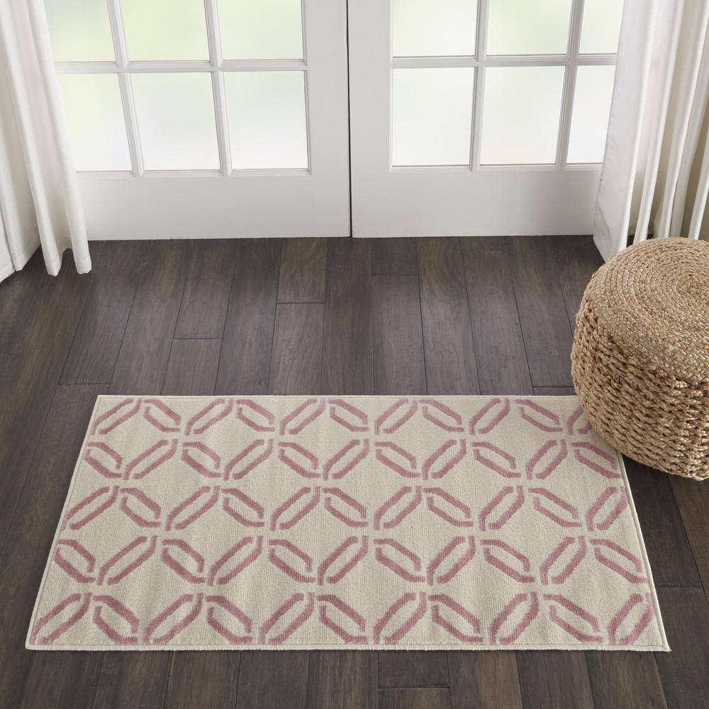 Jubilant Area Rug, Ivory/Pink, 2' x 4'. Picture 9