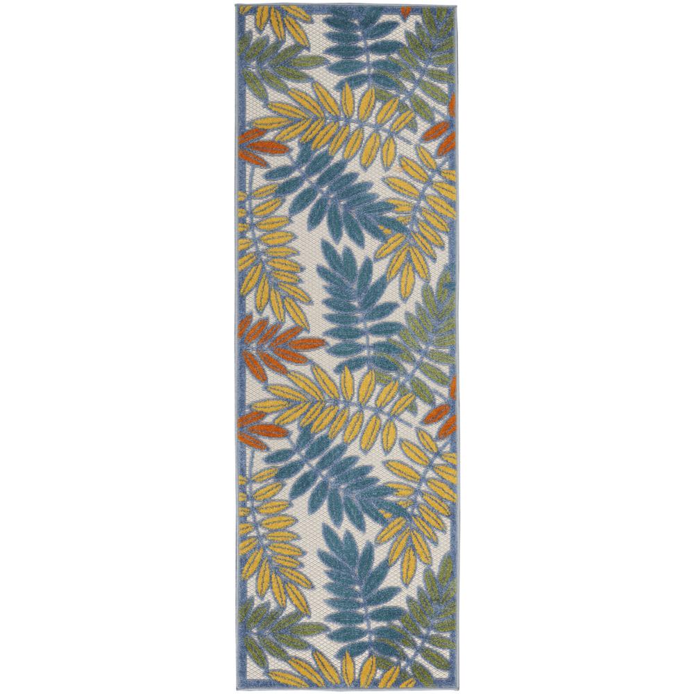 Tropical Runner Area Rug, 6' Runner. Picture 1