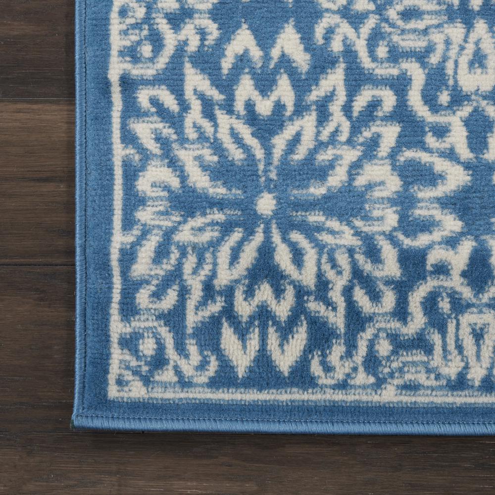 Nourison Jubilant Runner Area Rug, 2'3" x 7'3", Ivory/Blue. Picture 4