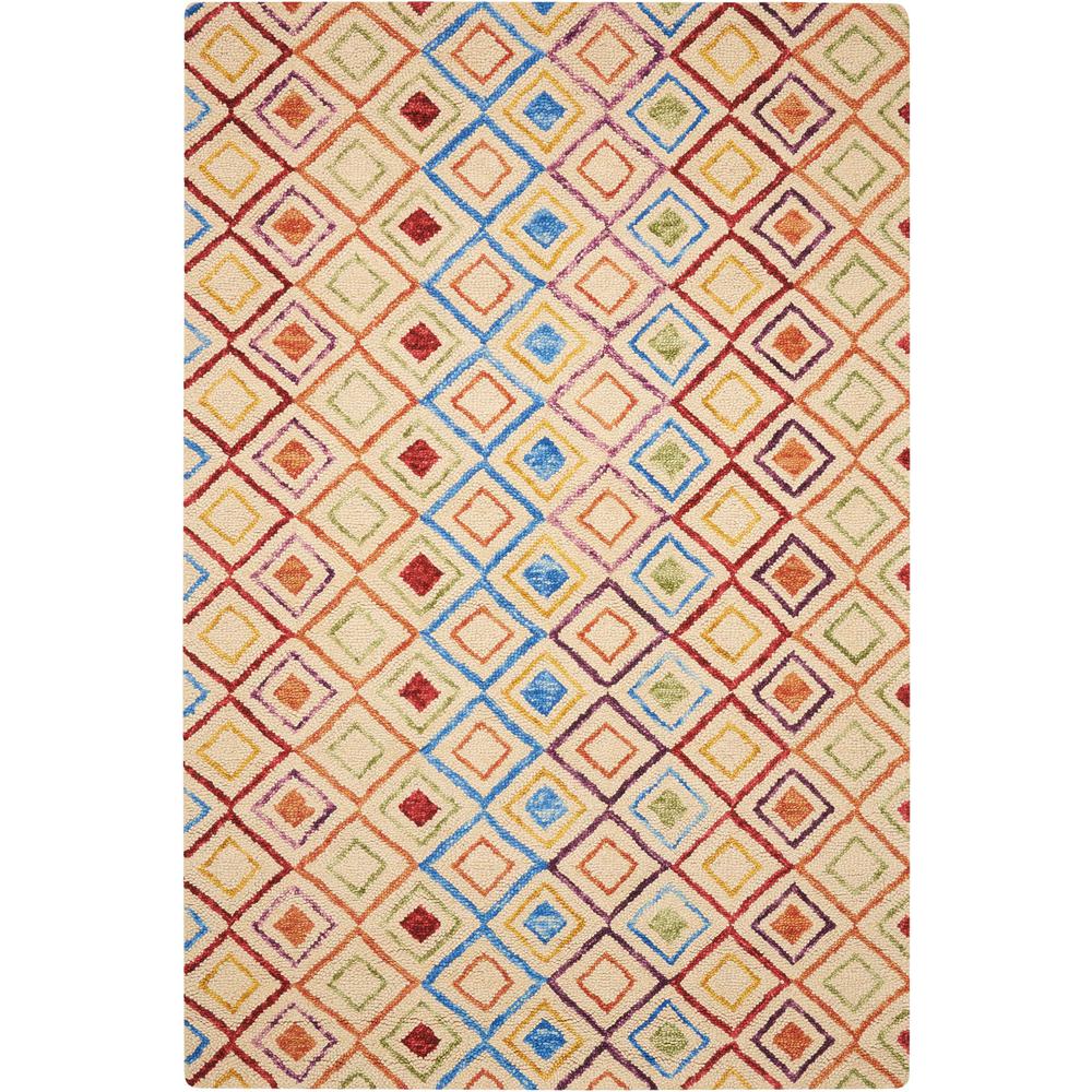 Vivid Area Rug, Ivory, 4' x 6'. Picture 1