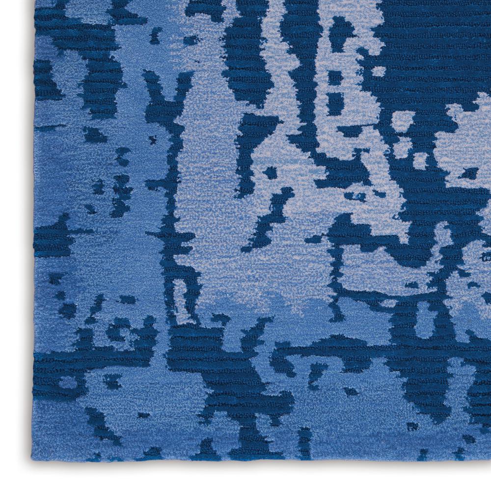 Symmetry Area Rug, Navy Blue, 5'3" X 7'9". Picture 5
