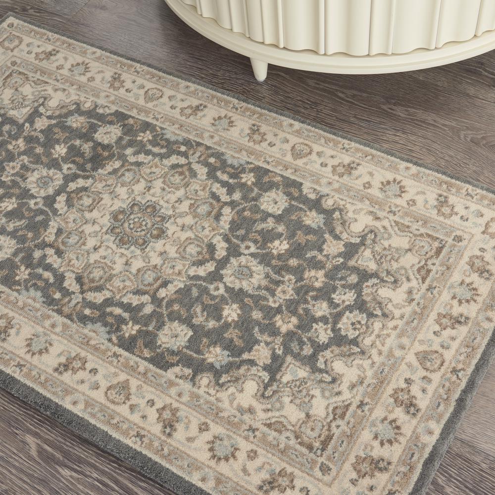 Nourison Living Treasures Area Rug, 2'6" x 4'3", Grey/Ivory. Picture 8