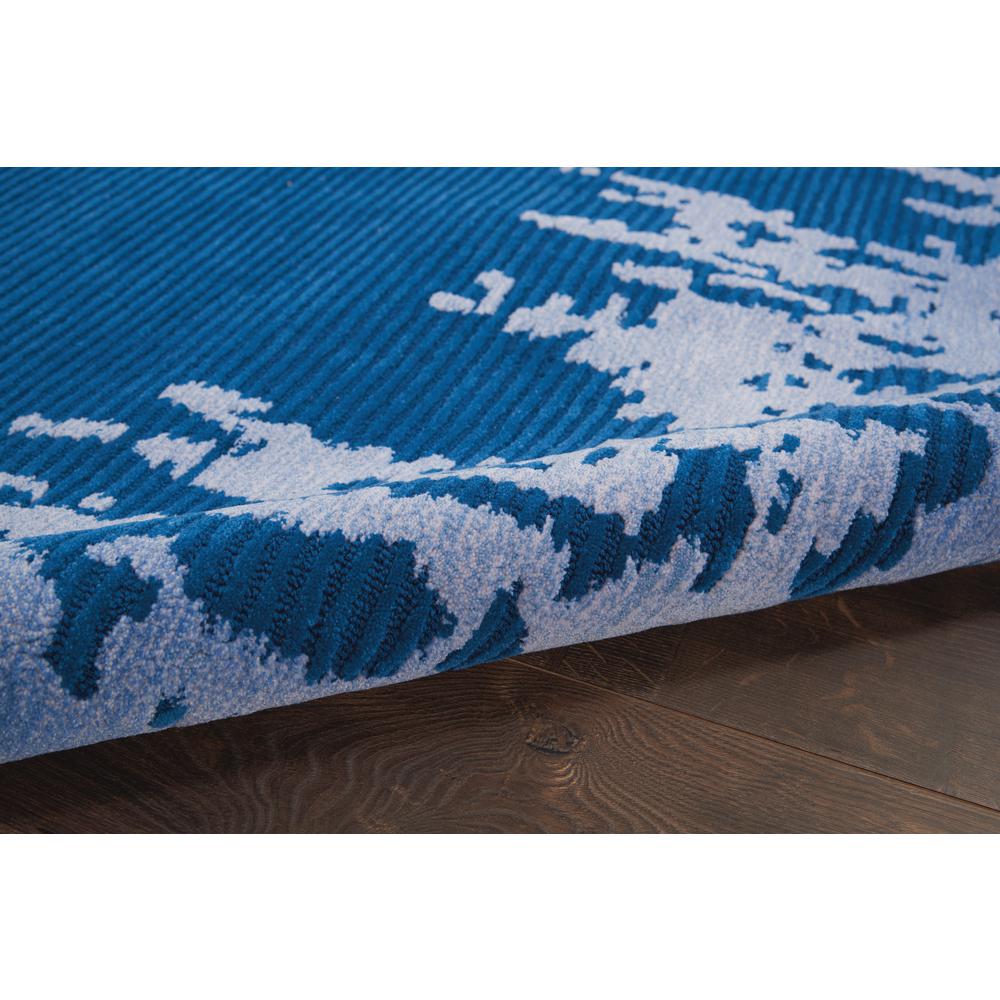 Symmetry Area Rug, Navy Blue, 5'3" X 7'9". Picture 3