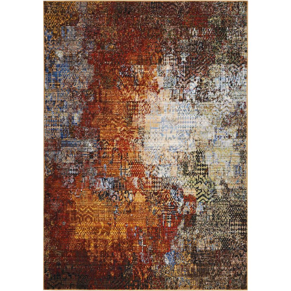 Chroma Area Rug, Ember Glow, 5'6" x 8'. Picture 1