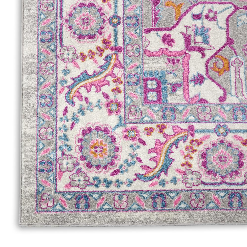 Passion Area Rug, Light Grey/Pink, 8' X 10'. Picture 7