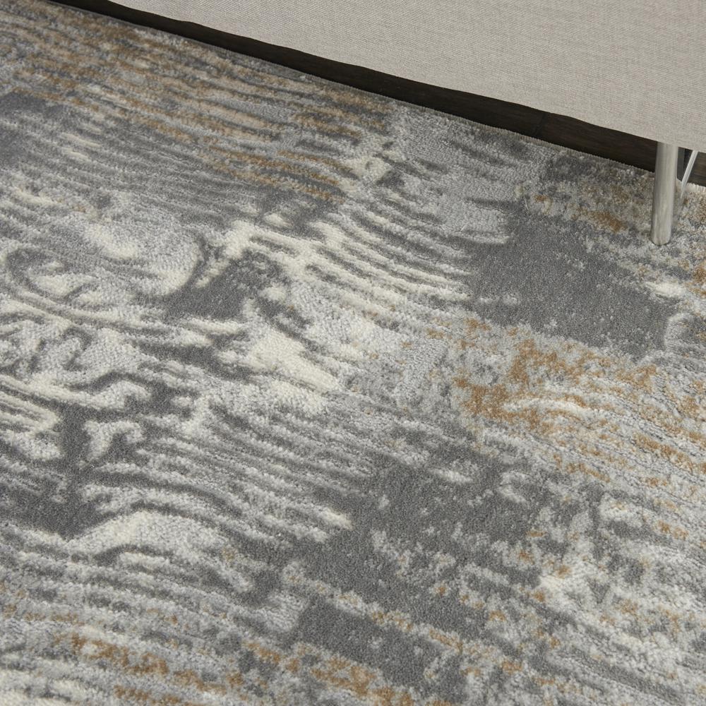 Solace Area Rug, Grey/Beige, 5'3" x 7'3". Picture 5